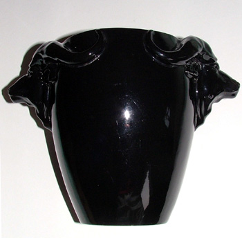 Buffalo head vase