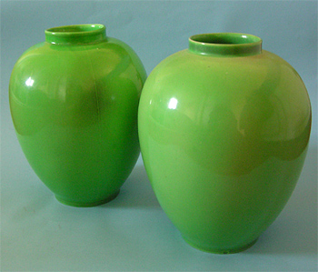 Green vase